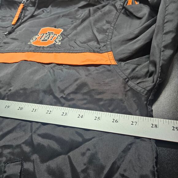Vtg Oklahoma State University Windbreaker Jacket Men Lg OSU Cowboys Orange Black - Picture 10 of 10